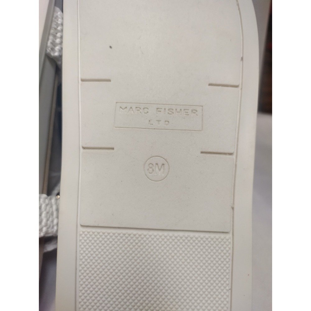 Marc Fisher LTD White Crochet Platform Sport Sandals Womens Size 8M Adjustable - Picture 8 of 9